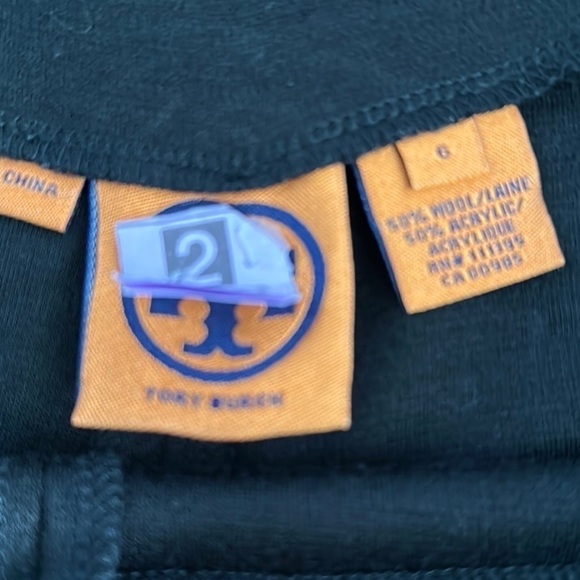 Tory Burch sailor button wool blend bootcut pants size 6 🚨needs darning🚨 - Picture 6 of 9